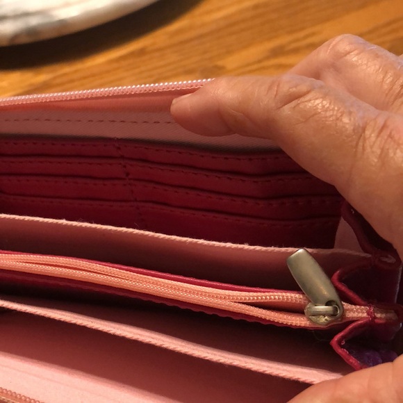 Ollie & Nik Wallet Genuine Leather Pinks Used - Picture 7 of 7